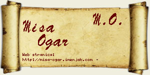 Miša Ogar vizit kartica